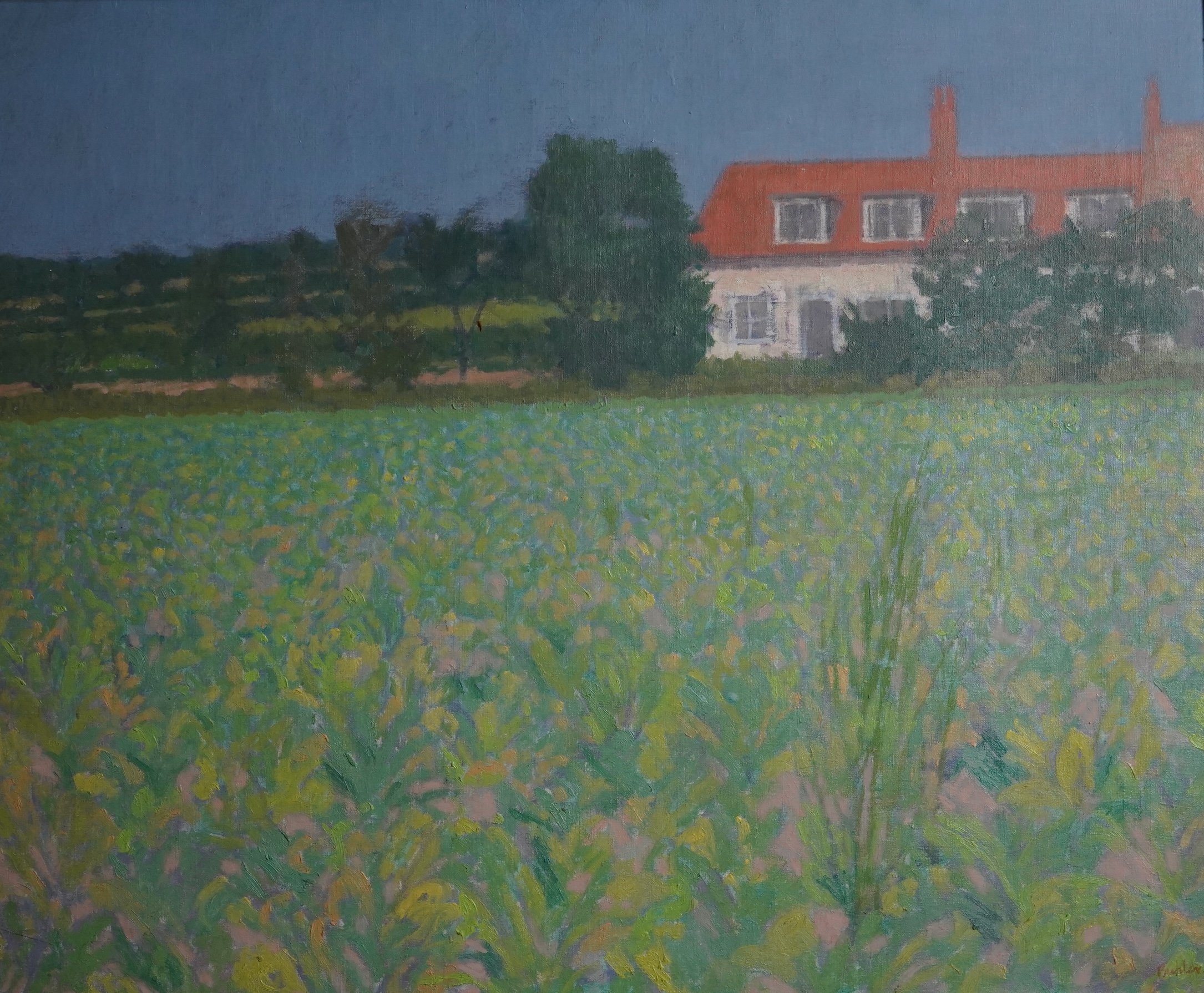 Robert Buhler RA, 1916-1989, A house in a landscape